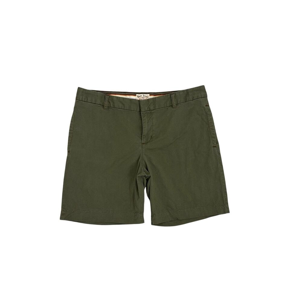 Vintage Polo Jeans Co. Ralph Lauren Olive Green Chino Shorts Size Women's 10